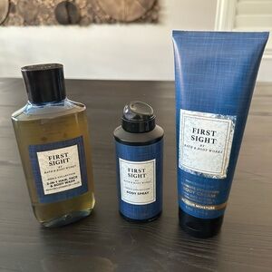 Bath & Body Works First Sight Skincare Set - Blue and Black
